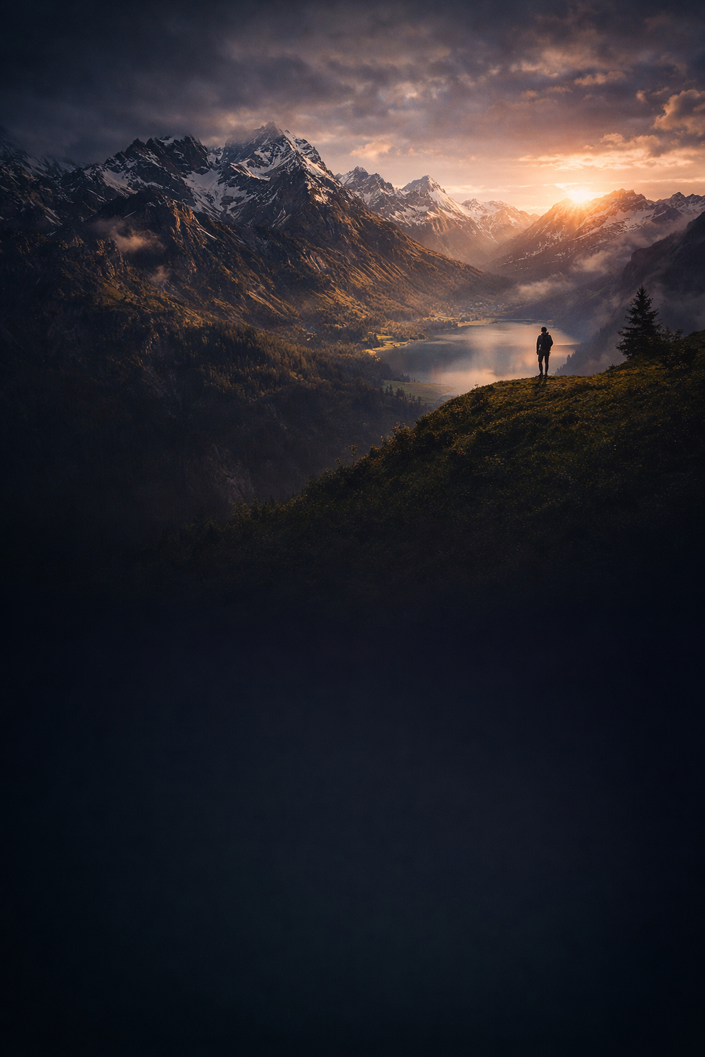 Mountain hero background